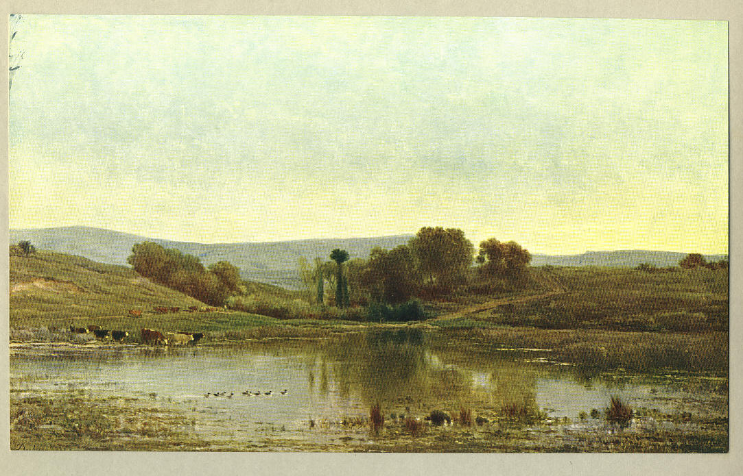 La Pintura 44 Paisajistas modernos 2 Tarde en una ciénaga. Schirm