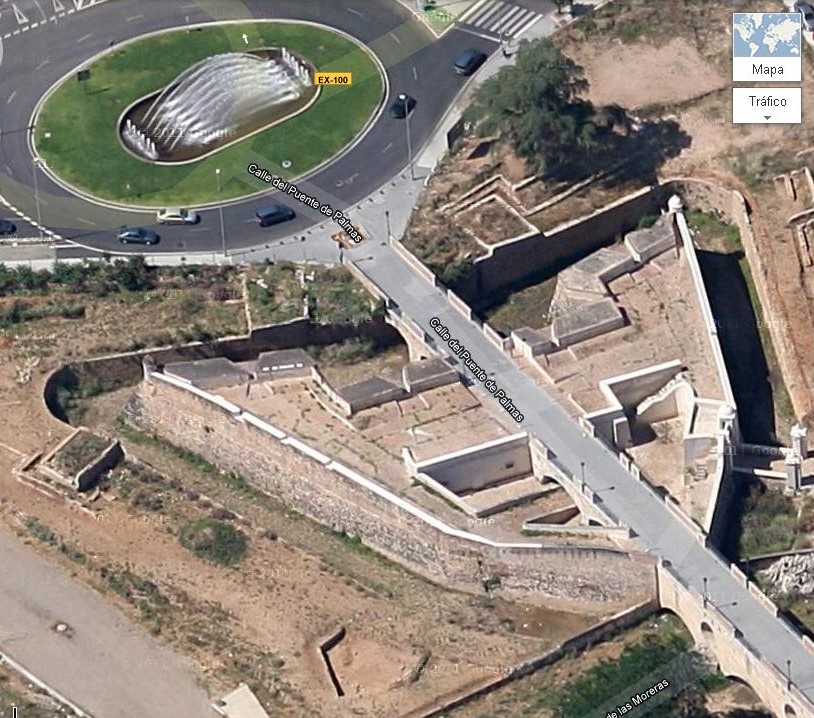 Plazas fuertes Badajoz en 1700
