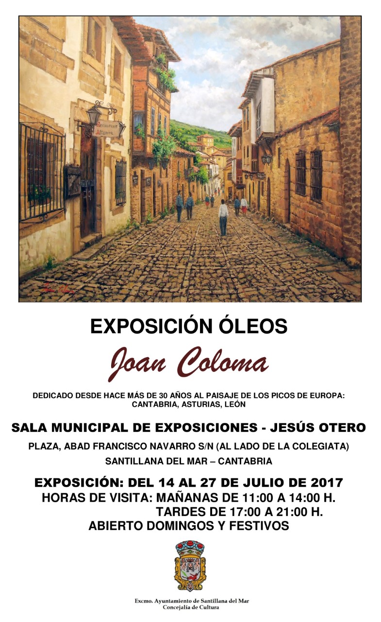 Joan Coloma expone en Santillana del Mar