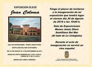 Exposicion de Joan Coloma en Santillana del Mar