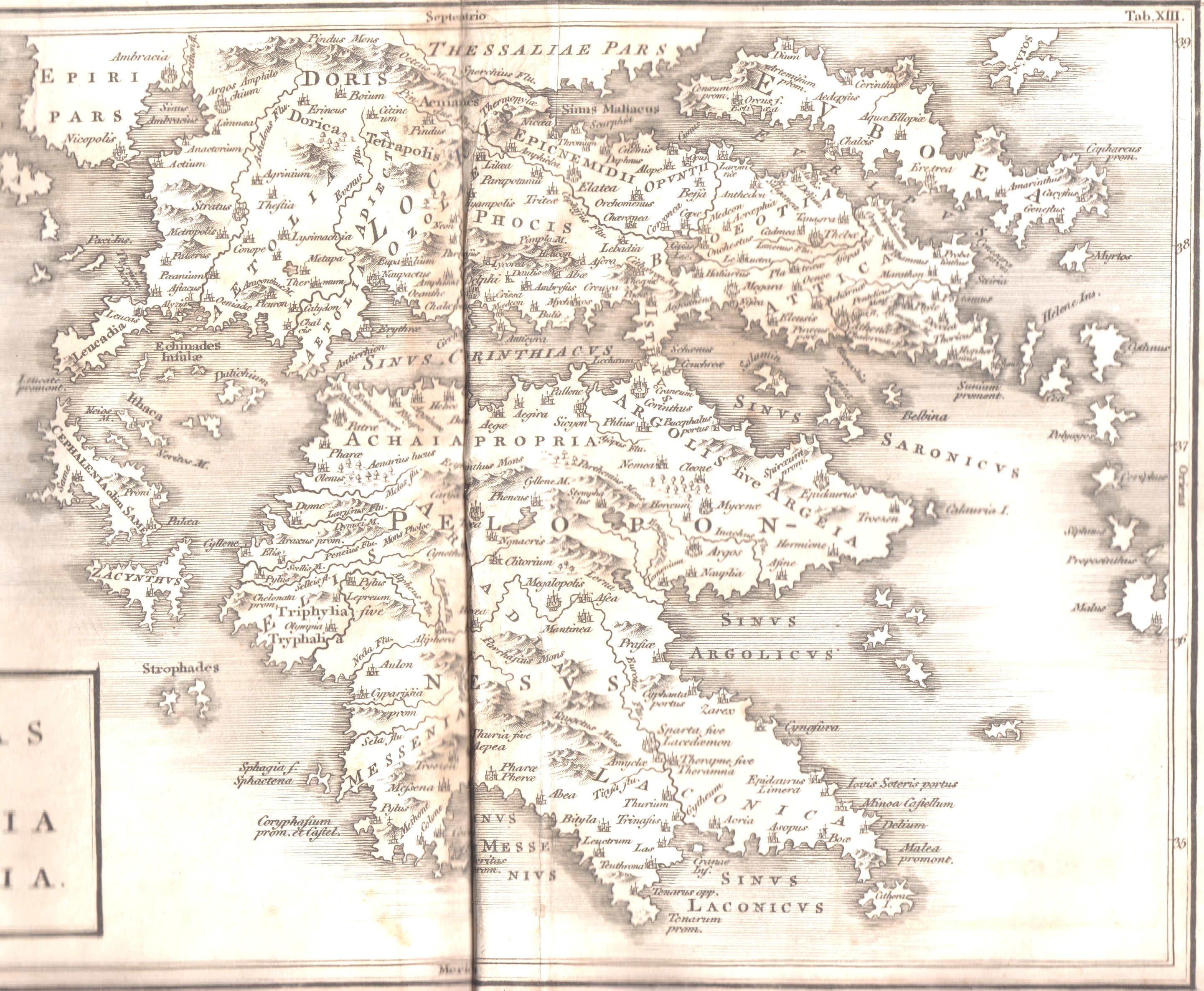 Los mapas de Cellarius de 1819 Grecia Los mapas de Cellarius de 1819 Grecia
