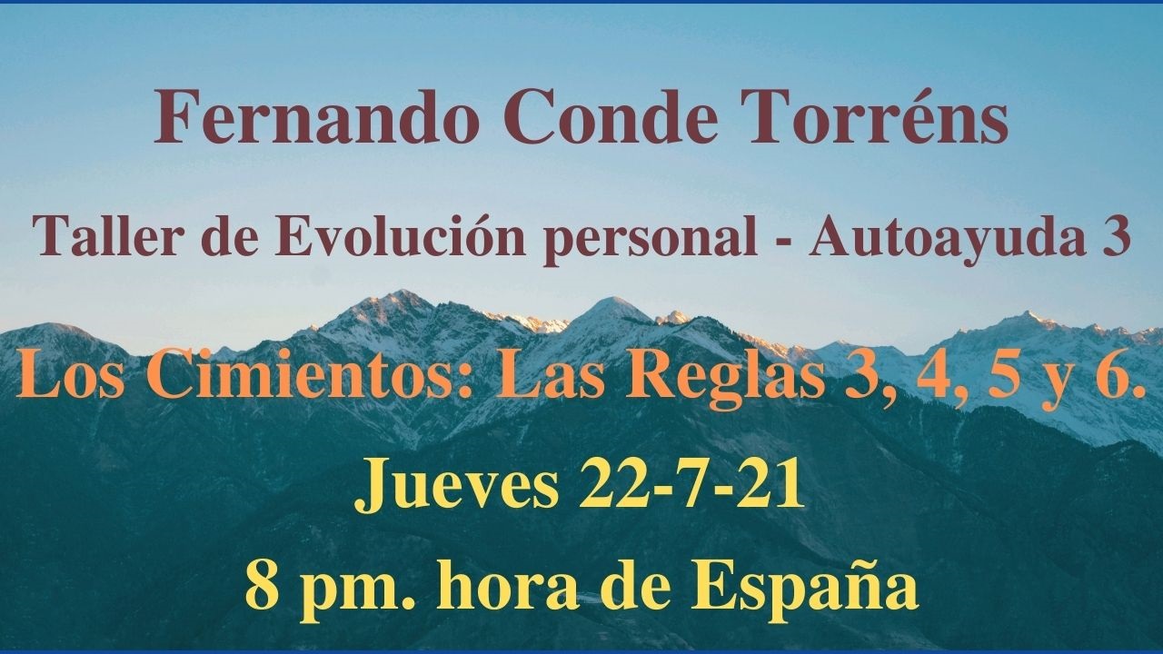 Taller de Evolución y Autoayuda 3 Taller de Evolución y Autoayuda 3