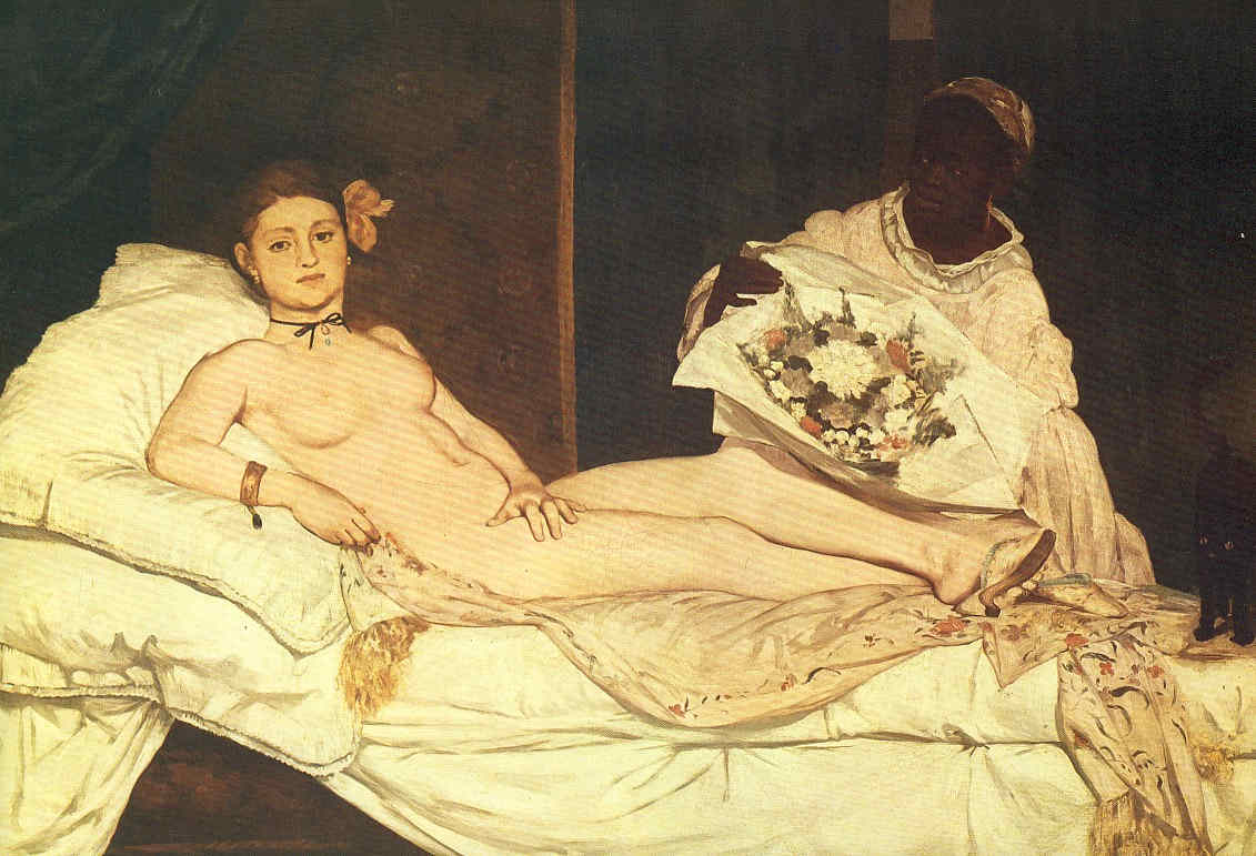 La Pintura 60 Manet Su maja desnuda Olimpia