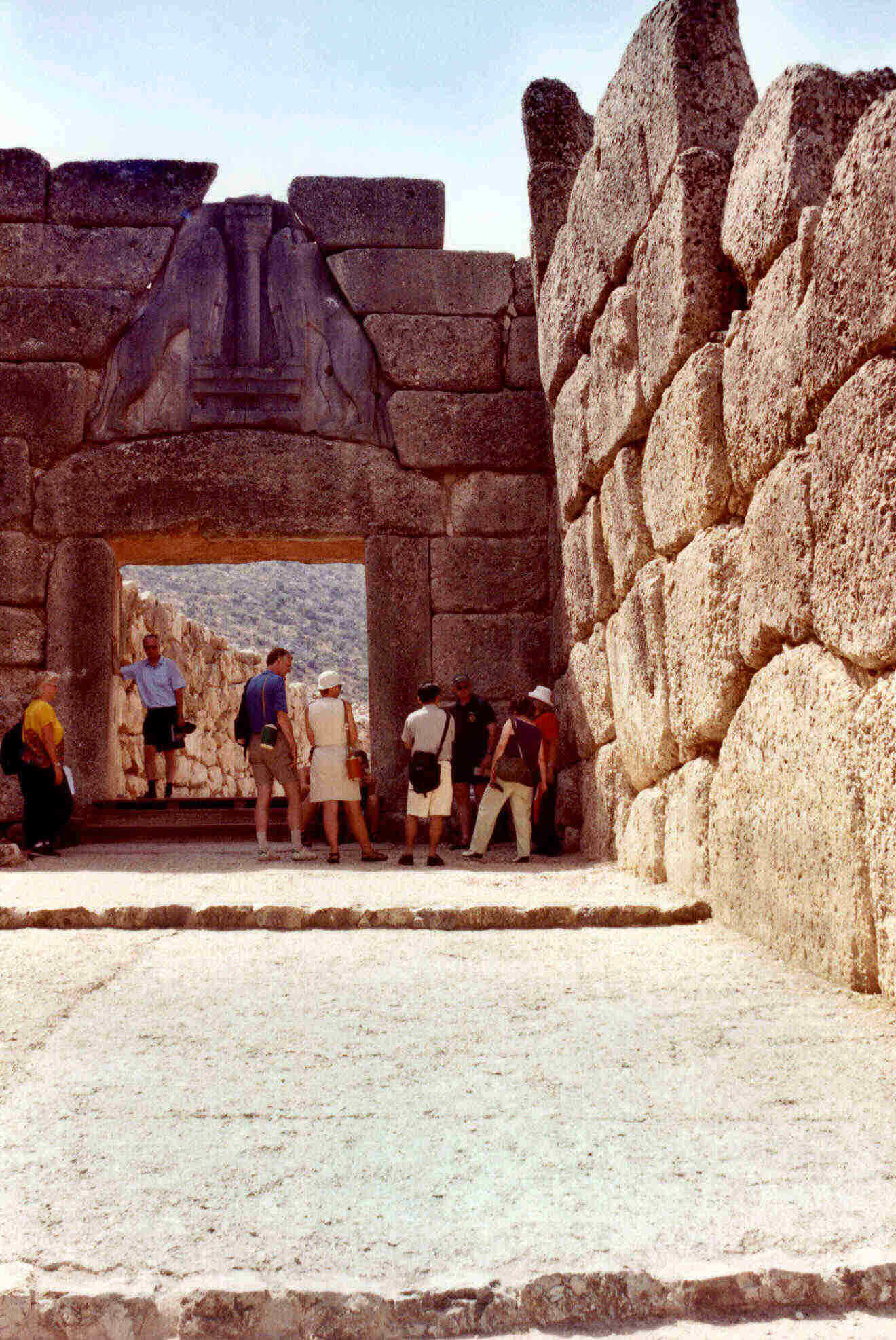 La Puerta de los Leones de la Acrópolis de Micenas