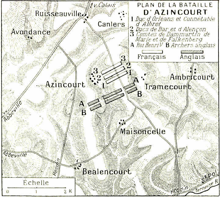 El nacimiento de París 13 Guerra civil Batalla de Azincourt