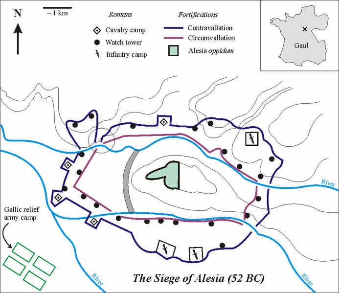 Egipto Antiguo 144 El planteamiento del sitio de Alesia