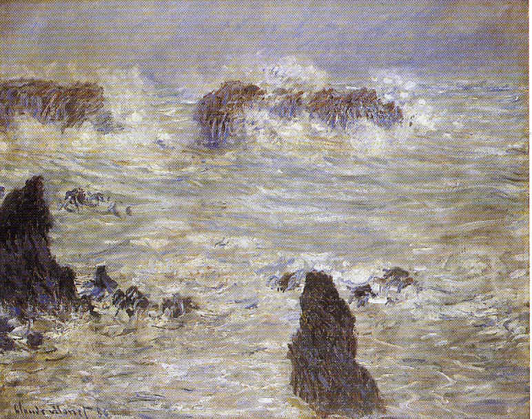 Claude Monet y familia recién llegados a Guiverny Pintura 181