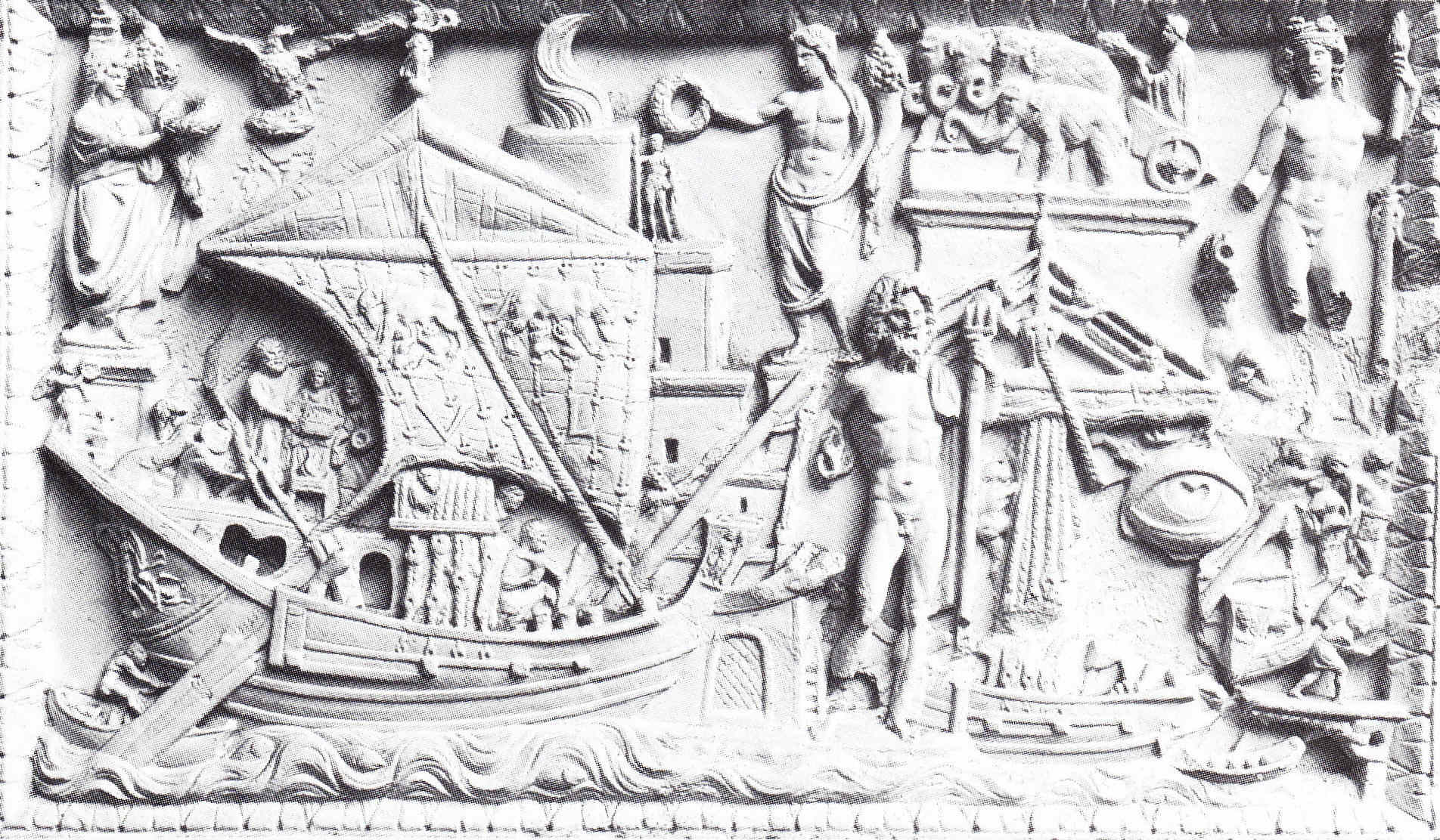 Egipto Antiguo 114 Hombre al agua Julio César en apuros
