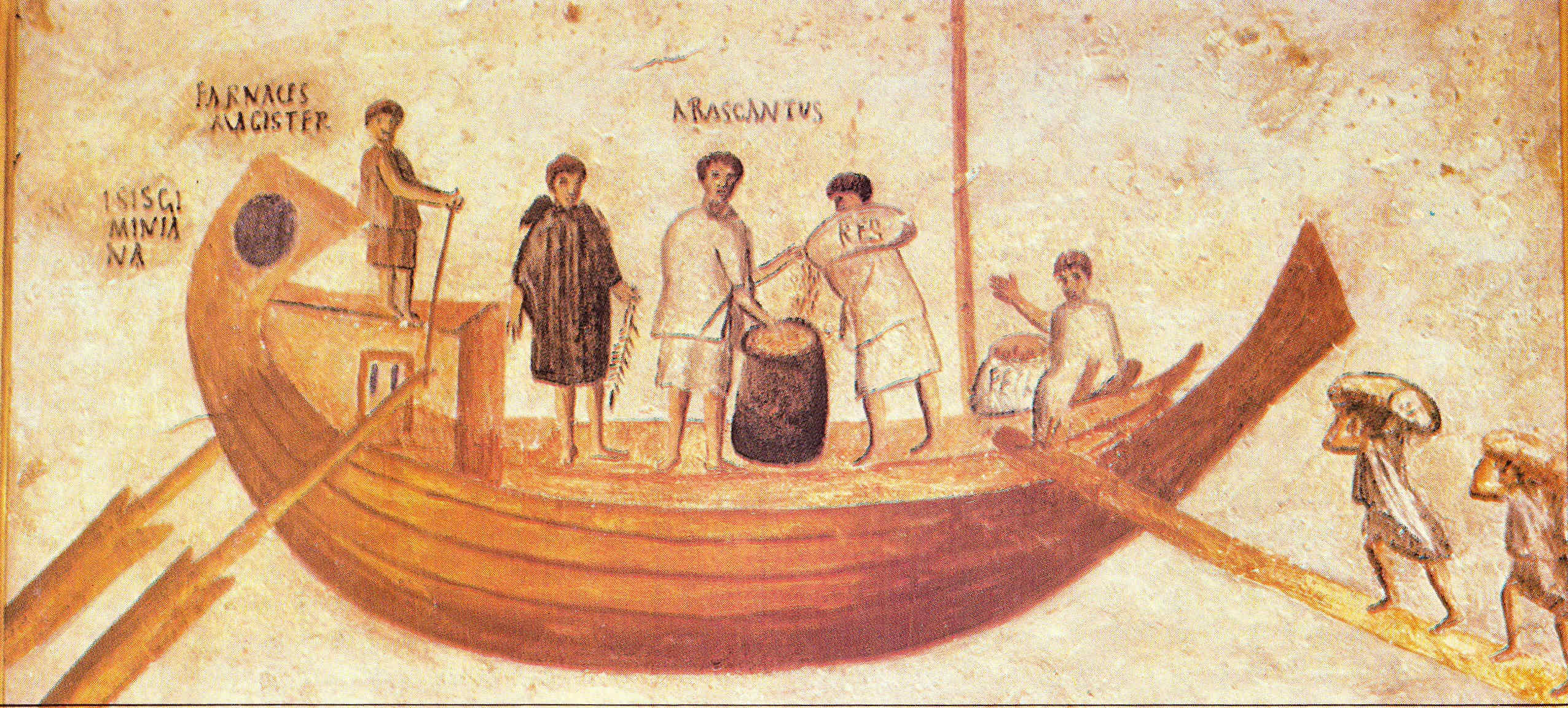 Egipto Antiguo 114 Hombre al agua Julio César en apuros